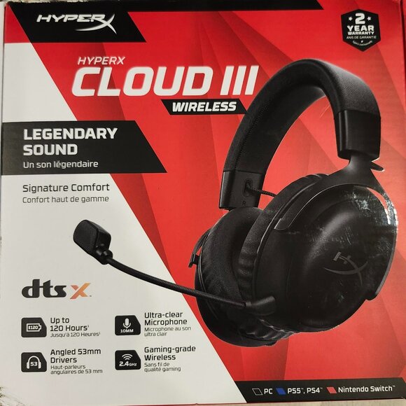 HyperX Cloud III Wireless - Gaming Headset - Picture 1 of 4